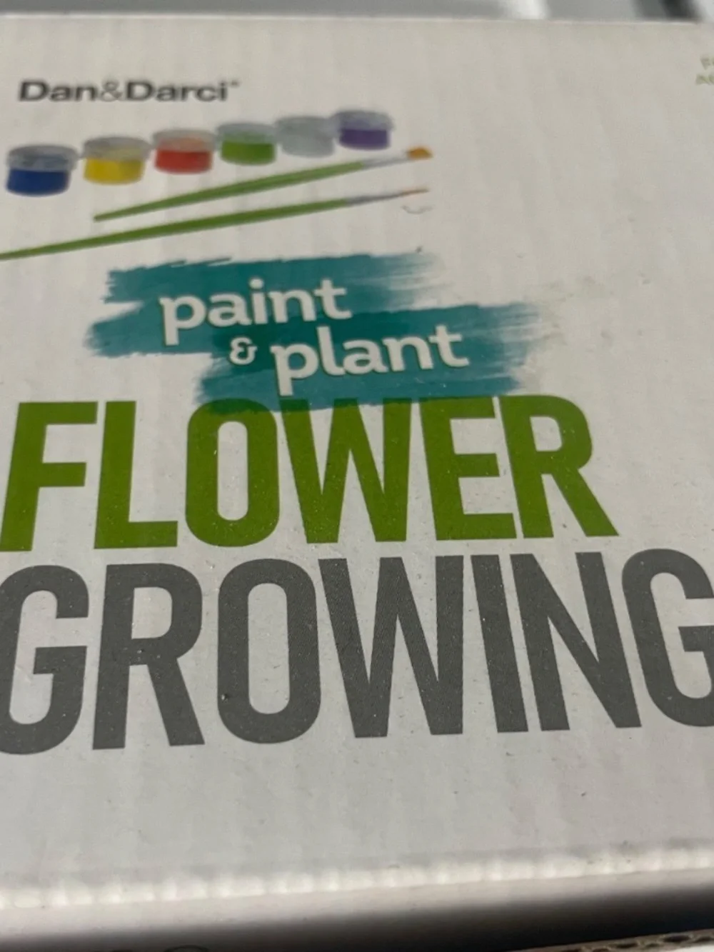Dan & Darci Paint And Plant Flower Growing Kit, New